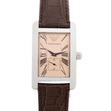  Shop Authentic Emporio Armani Classic Beige Dial Brown Leather Strap Watch For Men - AR0154 - Luxxuri
