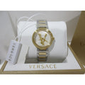  Shop Authentic Versace Virtus Quartz White Dial Two Tone Steel Strap Watch For Women - VET300721 - Luxxuri