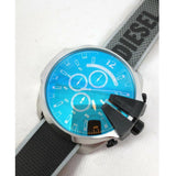  Shop Authentic Diesel Mega Chief Quartz Black Dial Grey Leather Strap Watch For Men - DZ4523 - Luxxuri