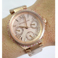  Shop Authentic Michael Kors Mini Camille Multifunction Rose Gold Dial Rose Gold Steel Strap Watch For Women - MK7273 - Luxxuri