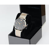  Shop Authentic Emporio Armani Kappa Quartz Black Dial Two Tone Mesh Bracelet Watch For Men - AR11228 - Luxxuri