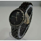  Shop Authentic Emporio Armani Crystal Ceramica Black Dial Black Steel Strap Watch For Women - AR1478 - Luxxuri