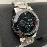  Shop Authentic Burberry The City Black Dial Silver Steel Strap Watch for Men - BU9380 - Luxxuri