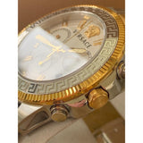  Shop Authentic Versace Greca Action Chronograph Quartz Silver Dial Two Tone Steel Strap Watch for Men - VE3J00522 - Luxxuri