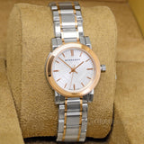  Shop Authentic Burberry The City Silver Dial Two Tone Steel Strap Watch for Women - BU9205 - Luxxuri