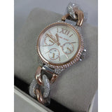  Shop Authentic Michael Kors Camille Pavé Chronograph Silver Dial Two Tone Steel Strap Watch for Women - MK6843 - Luxxuri