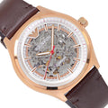  Shop Authentic Emporio Armani Meccanico White Skeleton Dial Brown Leather Strap Watch For Men - AR60005 - Luxxuri