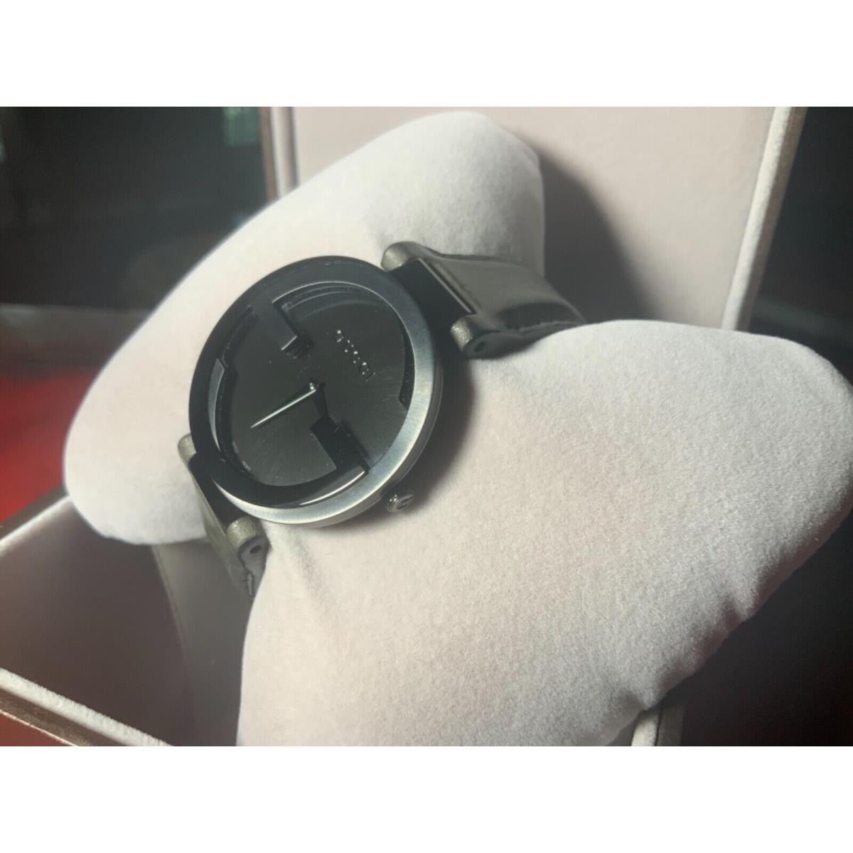  Shop Authentic Gucci Interlocking G Black Dial Watch For Women - YA133302 - Luxxuri