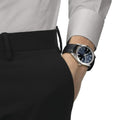  Shop Authentic Tissot Gentleman Powermatic 80 Silicium Blue Dial Black Leather Strap Watch For Men - T127.407.16.041.01 - Luxxuri
