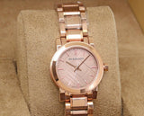  Shop Authentic Burberry The City Nude Dial Rose Gold Steel Strap Watch for Women - BU9228 - Luxxuri