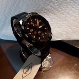  Shop Authentic Fossil Bronson Chronograph Black Dial Black Steel Strap Watch for Men - FS5851 - Luxxuri