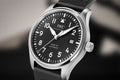  Shop Authentic IWC Pilot's Mark XVIII 40mm Black Dial Black Leather Strap Watch for Men - IW327001 - Luxxuri