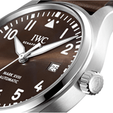  Shop Authentic IWC Pilot's Watch Mark XVII Edition "Antoine De Saint Exupery" Brown Dial Brown Leather Strap Watch for Men - IW327003 - Luxxuri