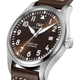  Shop Authentic IWC Pilot's Watch Mark XVII Edition "Antoine De Saint Exupery" Brown Dial Brown Leather Strap Watch for Men - IW327003 - Luxxuri