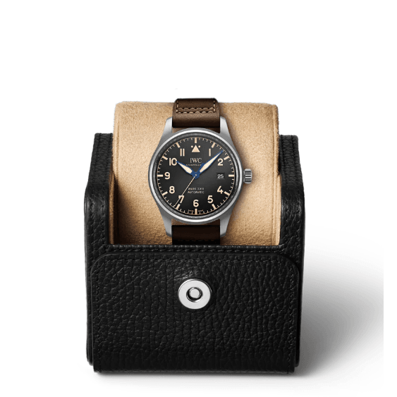  Shop Authentic IWC Pilot's Watch Mark XVIII 40mm Black Dial Brown Leather Strap Watch for Men - IW327006 - Luxxuri