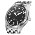  Shop Authentic IWC Pilot’s Watch Mark XVIII Black Dial Silver Steel Strap Watch for Men - IW327015 - Luxxuri