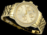  Shop Authentic Michael Kors Runway Chronograph Gold Dial Gold Steel Strap Watch For Women - MK5698 - Luxxuri