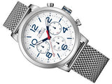  Shop Authentic Tommy Hilfiger Jake Quartz White Dial Silver Mesh Bracelet Watch for Men - 1791233 - Luxxuri