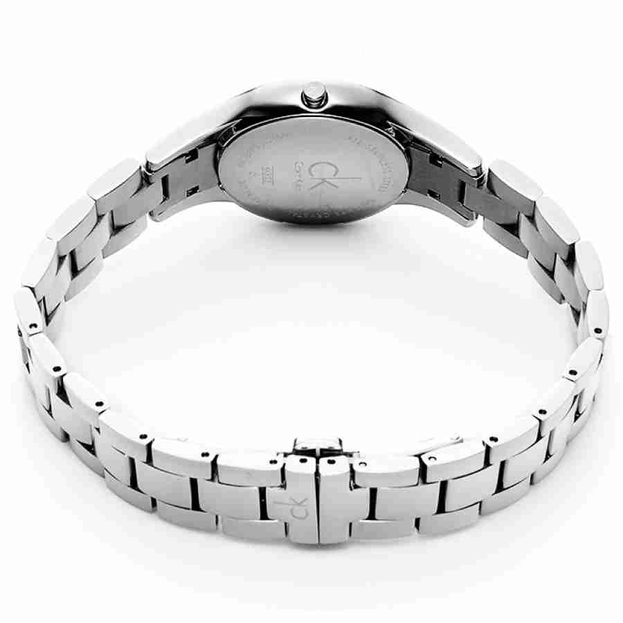  Shop Authentic Calvin Klein Simplicity Black Dial Silver Steel Strap Watch for Women - K4323130 - Luxxuri