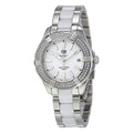  Shop Authentic Tag Heuer Aquaracer Diamonds White Dial Two Tone Steel Strap Watch for Women - WAY131F.BA0914 - Luxxuri