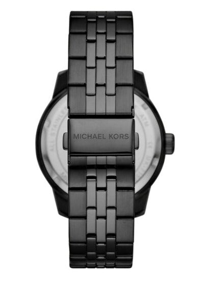  Shop Authentic Michael Kors Cunningham Chronograph Black Dial Black Steel Strap Watch For Men - MK7157 - Luxxuri