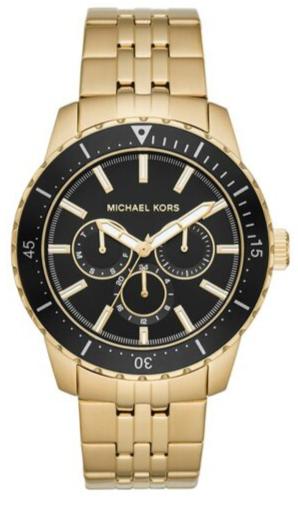  Shop Authentic Michael Kors Cunningham Multifunction Black Dial Gold Steel Strap Watch For Men - MK7154 - Luxxuri
