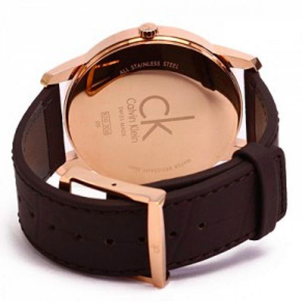  Shop Authentic Calvin Klein City Chronograph Brown Dial Brown Leather Strap Watch for Men - K2G2G6G3 - Luxxuri