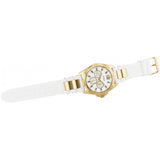  Shop Authentic Guess Intrepid White Dial Two Tone Silicone Strap Watch For Women - W0325L2 - Luxxuri