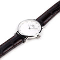  Shop Authentic Daniel Wellington York White Dial Brown Leather Strap Watch For Women - DW00100069 - Luxxuri