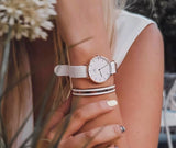  Shop Authentic Daniel Wellington Petite Dover Quartz White Dial White NATO Strap Watch For Women - DW001000313 - Luxxuri