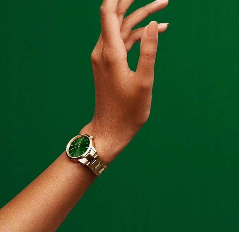  Shop Authentic Daniel Wellington Iconic Link Emerald Green Dial Rose Gold Steel Strap Watch For Women - DW00100421 - Luxxuri