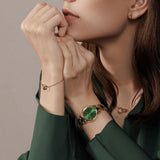  Shop Authentic Daniel Wellington Iconic Link Emerald Green Dial Rose Gold Steel Strap Watch For Women - DW00100421 - Luxxuri