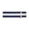  Shop Authentic Daniel Wellington Classy Glasgow White Dial Two Tone Nylon Strap Watch For Women - DW00100078 - Luxxuri
