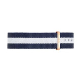  Shop Authentic Daniel Wellington Classy Glasgow White Dial Two Tone Nylon Strap Watch For Women - DW00100078 - Luxxuri