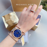  Shop Authentic Michael Kors Darci Quartz Blue Dial Two Tone Steel Strap Watch For Women - MK3401 - Luxxuri
