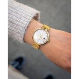  Shop Authentic Tommy Hilfiger Angela White Dial Gold Steel Strap Watch for Women - 1782128 - Luxxuri