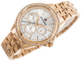  Shop Authentic Tommy Hilfiger Ari Diamonds Silver Dial Rose Gold Steel Strap Watch for Women - 1781978 - Luxxuri
