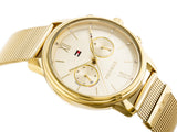  Shop Authentic Tommy Hilfiger Blake Quartz Gold Dial Gold Mesh Bracelet Watch for Women - 1782302 - Luxxuri