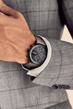  Shop Authentic Hugo Boss Grand Prix Chronograph Black Dial Grey Leather Strap Watch for Men - 1513562 - Luxxuri