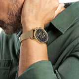  Shop Authentic Hugo Boss Skymaster Black Dial Gold Mesh Bracelet Watch for Men - 1513838 - Luxxuri
