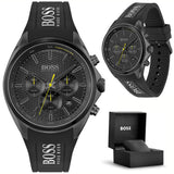  Shop Authentic Hugo Boss Distinct Black Dial Black Silicone Strap Watch for Men - 1513859 - Luxxuri