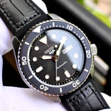  Shop Authentic Seiko 5 Sport Automatic Black Dial Black Silicone Strap Watch For Men - SRPD65K3 - Luxxuri