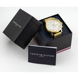  Shop Authentic Tommy Hilfiger Kane White Dial Gold Mesh Bracelet Watch for Men - 1710403 - Luxxuri