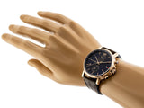  Shop Authentic Tommy Hilfiger Daniel Blue Dial Brown Leather Strap Watch for Men - 1710418 - Luxxuri