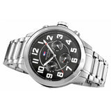  Shop Authentic Tommy Hilfiger Trent Chronograph Black Dial Silver Steel Strap Watch for Men - 1791054 - Luxxuri
