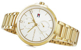  Shop Authentic Tommy Hilfiger Angela White Dial Gold Steel Strap Watch for Women - 1782128 - Luxxuri
