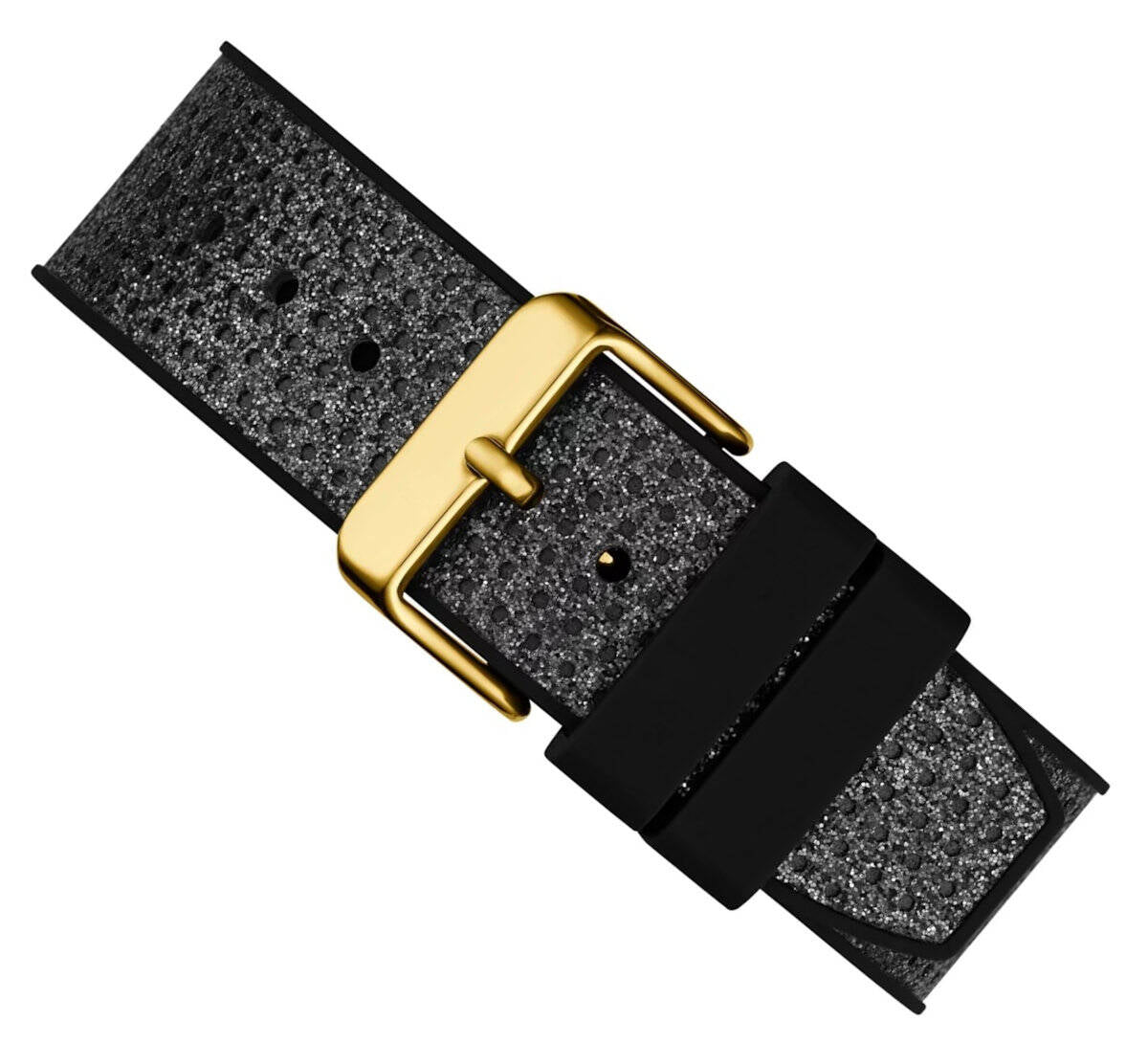  Shop Authentic Guess Asteria Multifunction Gold Dial Black Rubber Strap Watch For Women - GW0620L2 - Luxxuri