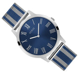  Shop Authentic Guess Richmond Blue Dial Two Tone Mesh Bracelet Watch for Men - W1179G1 - Luxxuri