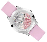  Shop Authentic Guess Crush Crystals Silver Dial Pink Rubber Strap Watch for Women - W1223L1 - Luxxuri