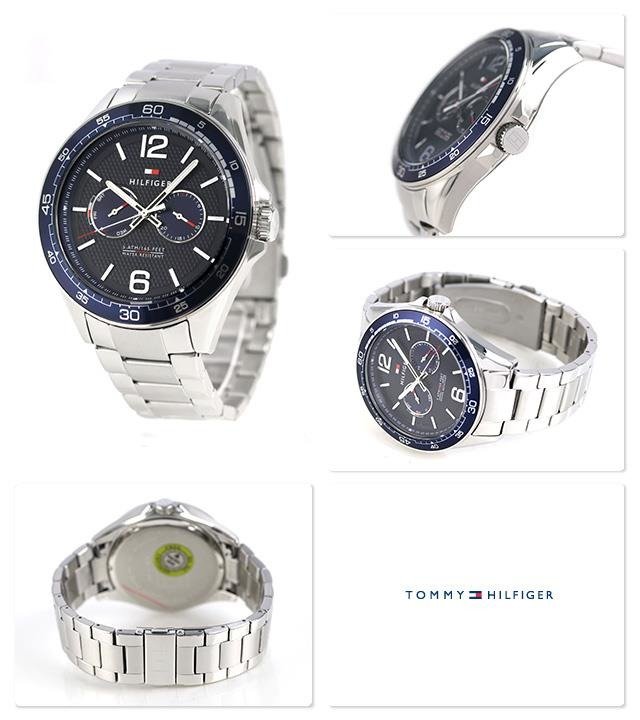  Shop Authentic Tommy Hilfiger Erik Chronograph Blue Dial Silver Steel Strap Watch for Men - 1791366 - Luxxuri